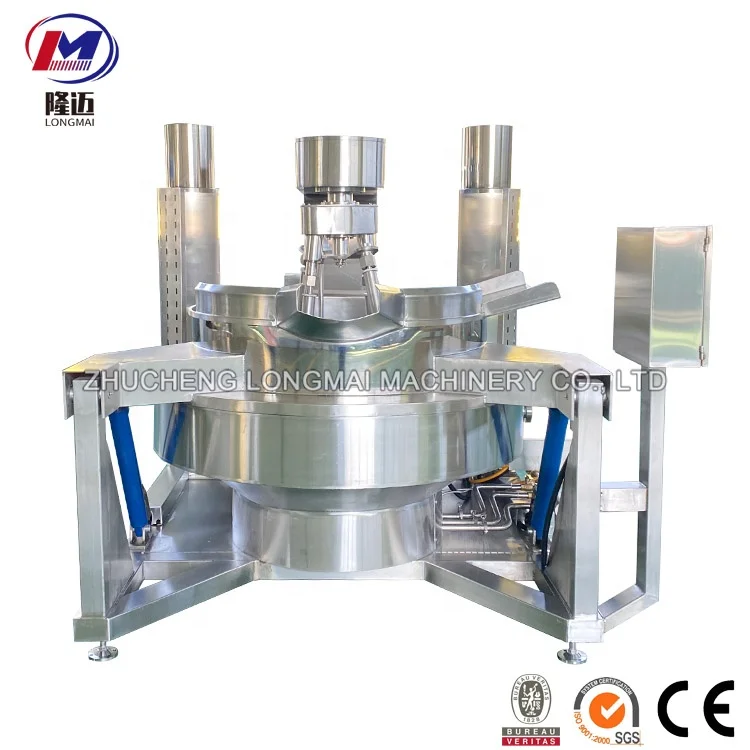 High Capacity Biryani Cooking Mixer Machine Commercial Automatic Cooking Pot for Steamed Bun Fillings