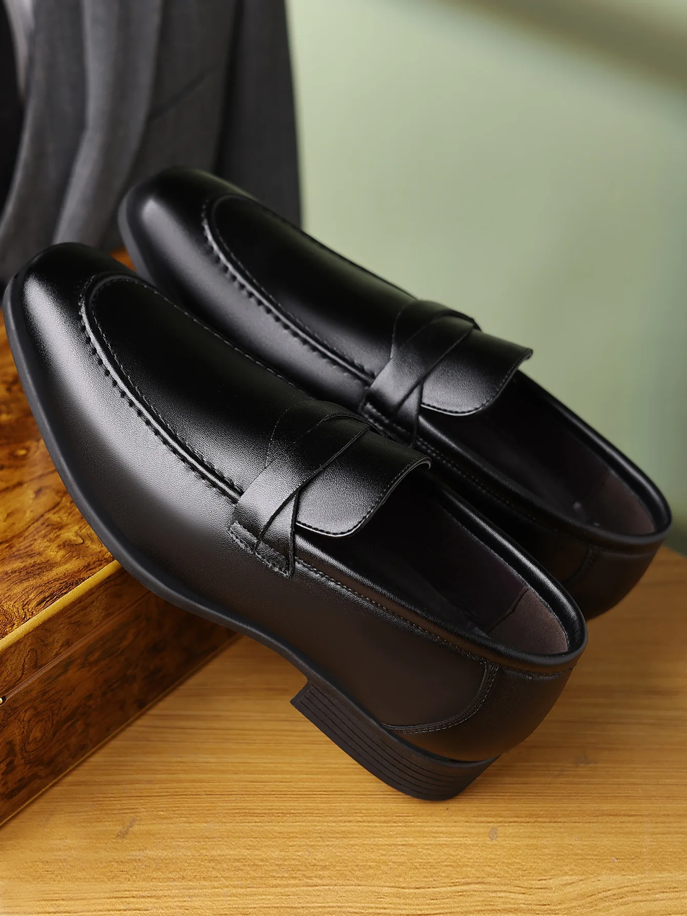 PU Leather Dress Shoes for Men Trendy Mens Office Shoes Breathable Casual Men Dress Shoes PU Leather Dress Shoes for Men Trendy Mens Office Shoes Breathable Casual Men Dress Shoes