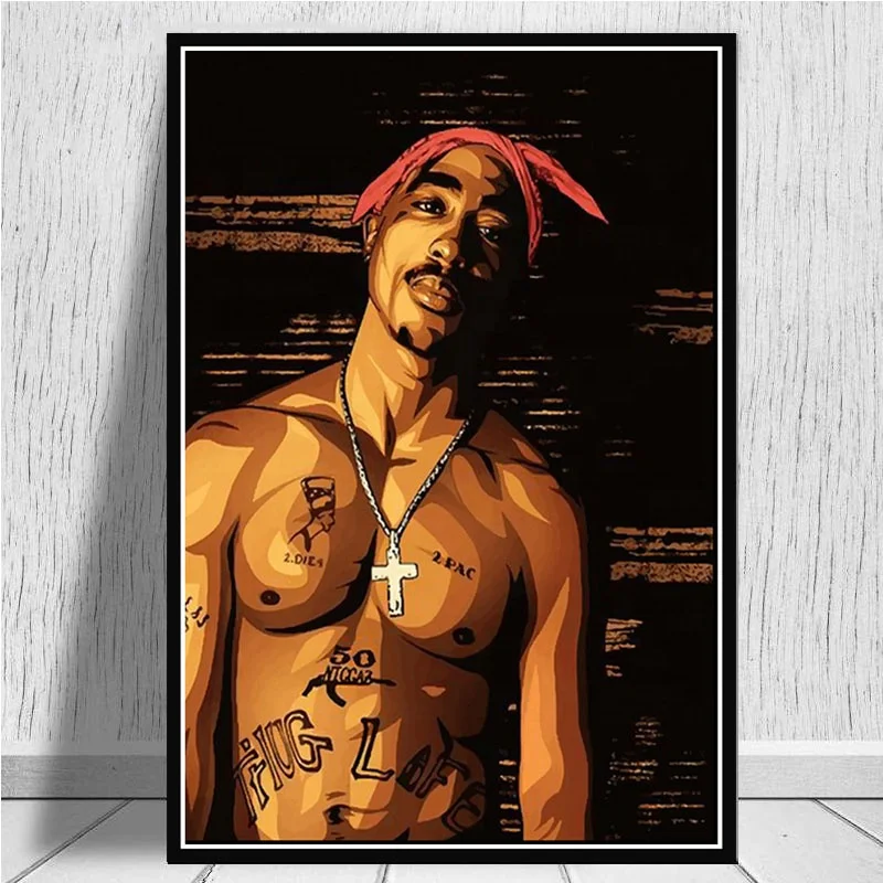 2pac 激レアポスター88cm×58cm 1998's 2PAC 額入りポスター - アンティーク、ビンテージの