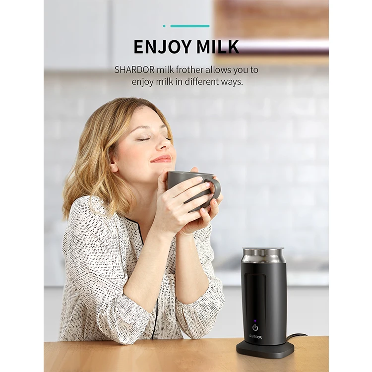 500W in Espresso Electric Milk Foam Warm Milk Machine