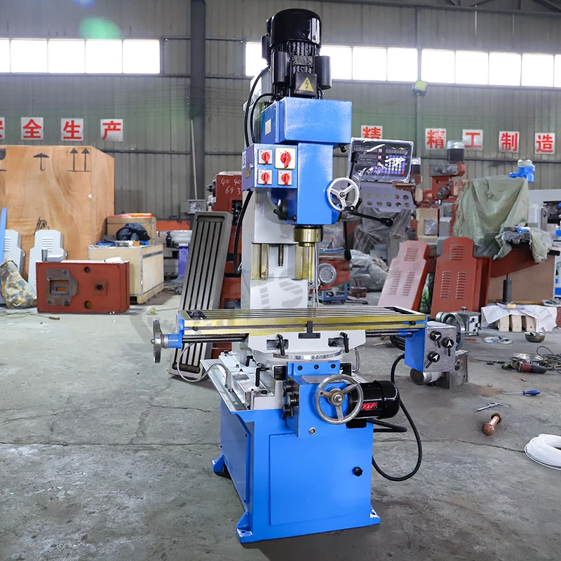 ZX50C Universal Divider 220v Single Phase Power Vertical Auto Drill and Milling Machine Manual Mills