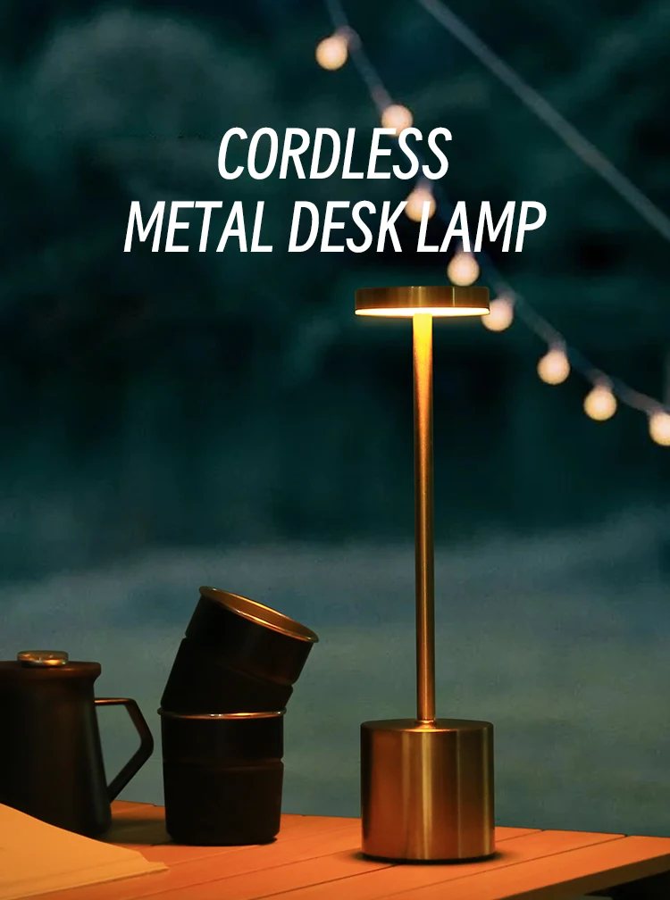 product wholesale cordless led table lamp wireless rechargeable touch dimming portable bar restaurant lights luxury modern desk lamps-38