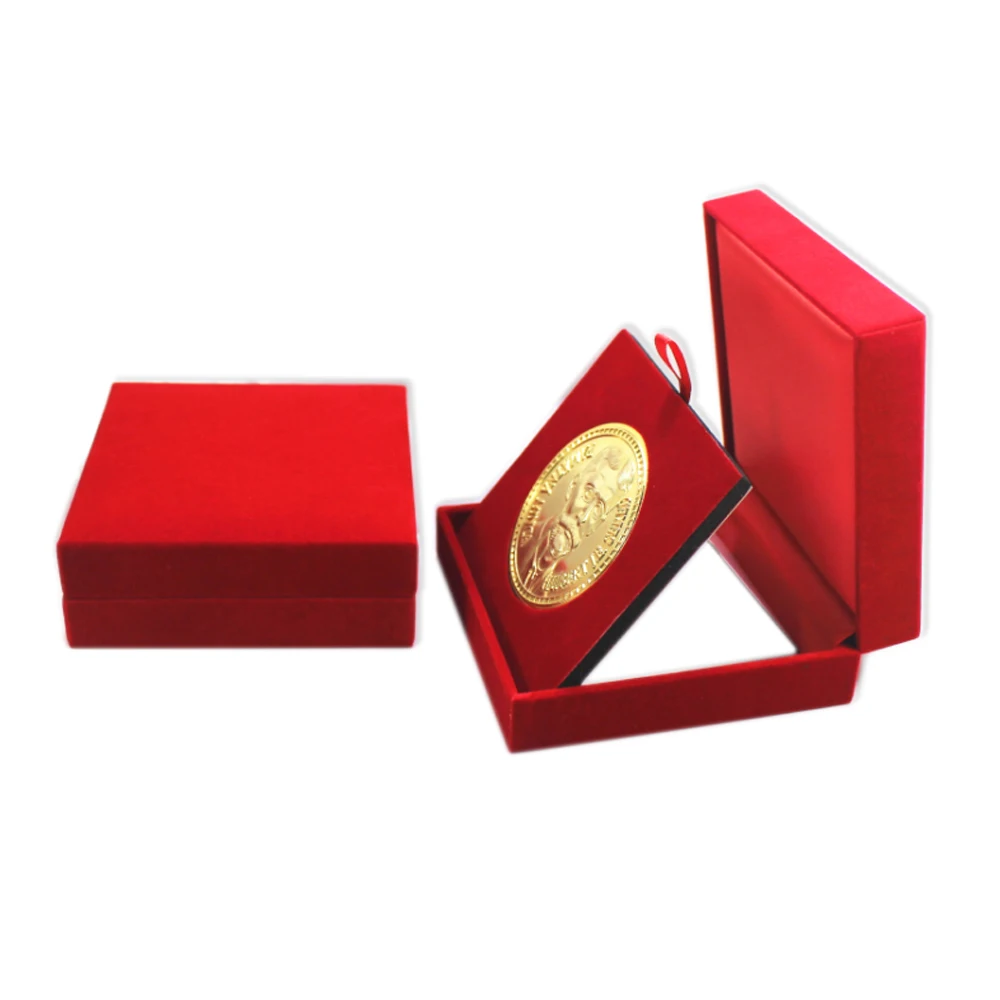 Factory Produce  High-Quality Metal Coins and Custom Enamel Challenge Coins Velvet Presentation Boxes