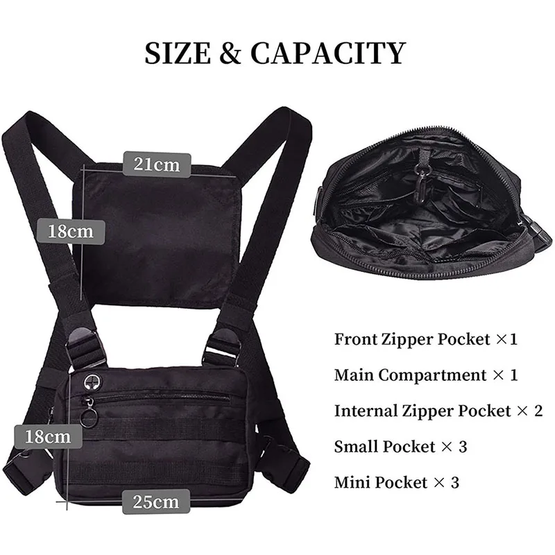 China Factory Wholesale Multipurpose Tactical Chest Bag Utility Assault Chest Pack Outdoor Sports Tactical Vest Bag