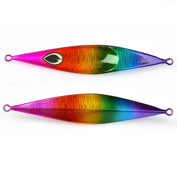 Cross-Border Spoon-Shaped Iron Plate Triangular Concave UV Laser Lure Boat Fishing Sea Fishing Slow-Jigging Metal Fish – Metal Jig – view 2