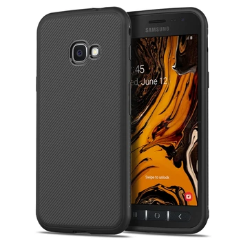 New Flexible Rubber Diagonal Stripes Grain Soft TPU Phone Cover Case For Samsung Galaxy Xcover 4s