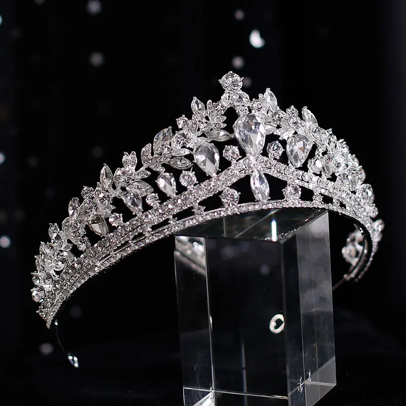 Genya High Quality Bridal Pageant Crown Tiaras Tiara Jewelry Headband Rhinestones for Wedding 2024