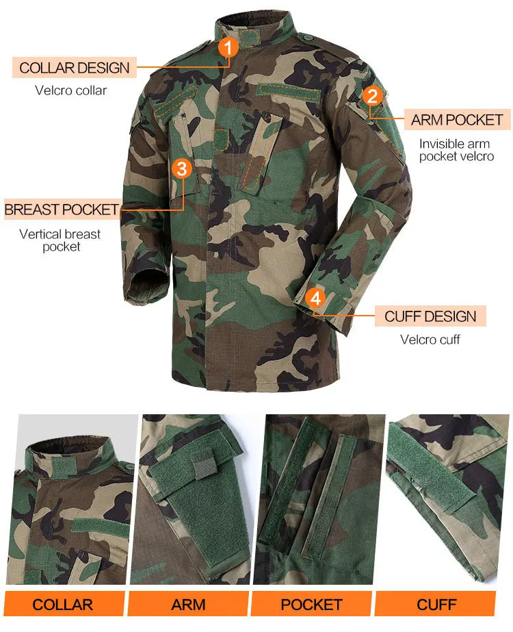 Wholesale Ripstop Durable Slant In Pocket Tactical Camouflage Acu ...
