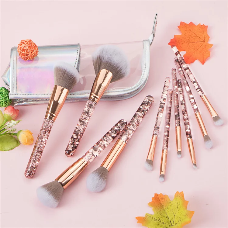 Crystal makeup factory brushes