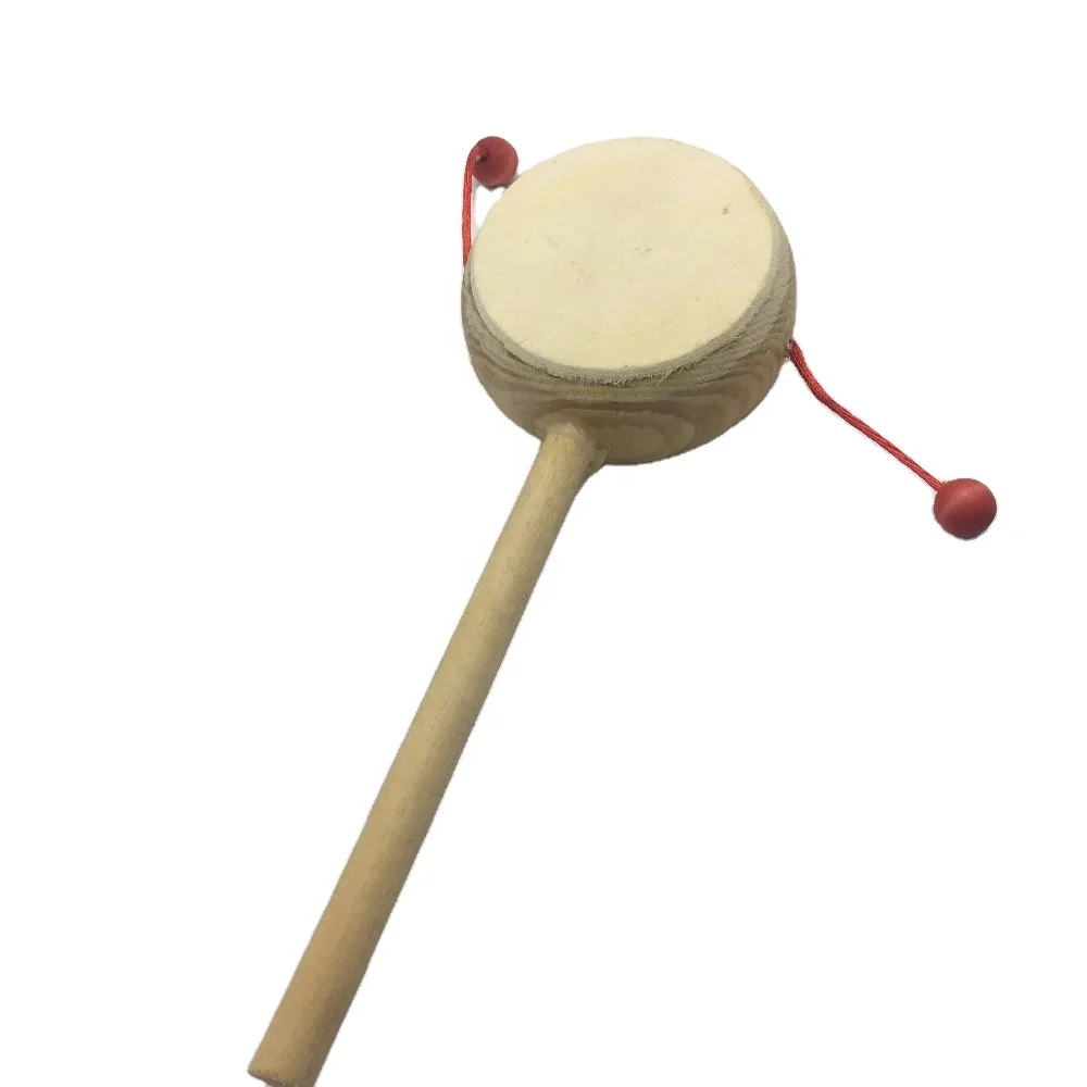 Детские Деревянные игрушки Погремушка барабан для малыша и сувениров