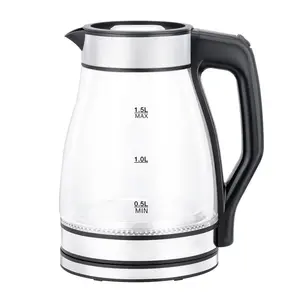 1.8L Digital Display Smart Electric Kettle New Popular Hot Water Kettle Stainless Steel Housing Glass High-tech Electric Kettle