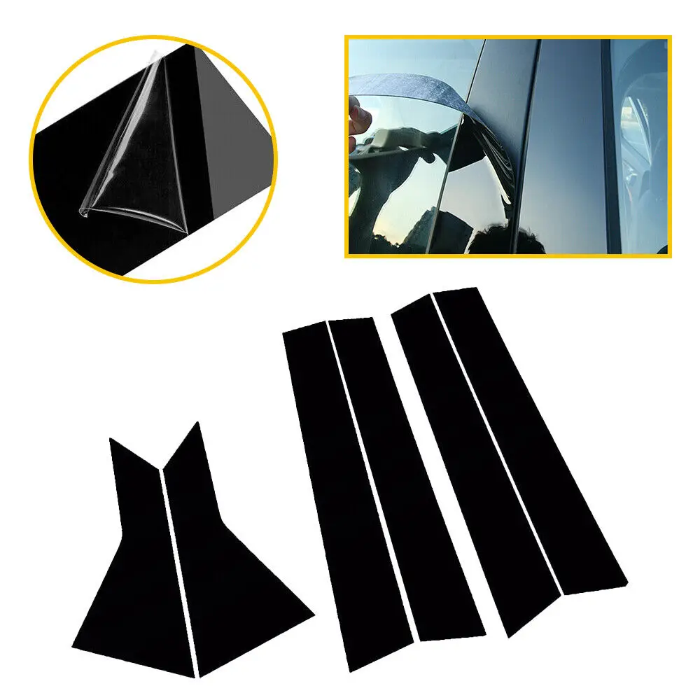 Honda Stickers Xotic Tech 6pcs Glossy Black Car Window Edge Vinyl ...