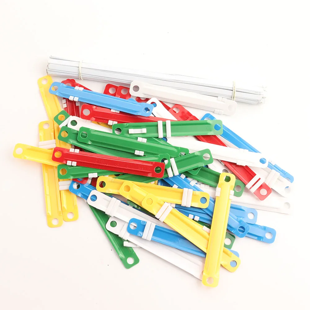 Factory Direct Sale D Shape 8cm Binder Clip Colorful Paper Fastener for Office School Supplies