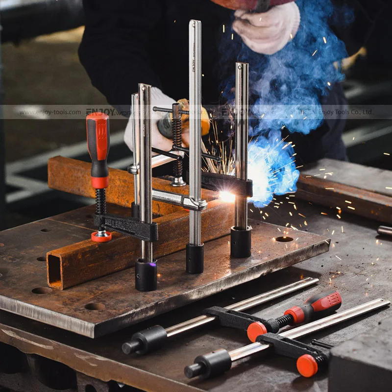 T-Handle 16D Fixture Table Drop Forged Welding Clamp