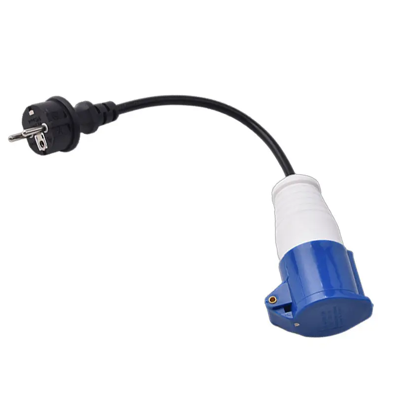 CE Certificate Extension Power Cord 0.5/0.75/1.0/1.5/2.5mm² Schuko CEE 7/7 Euro Power Cord 16A 250V Europe Male to Female With Cover