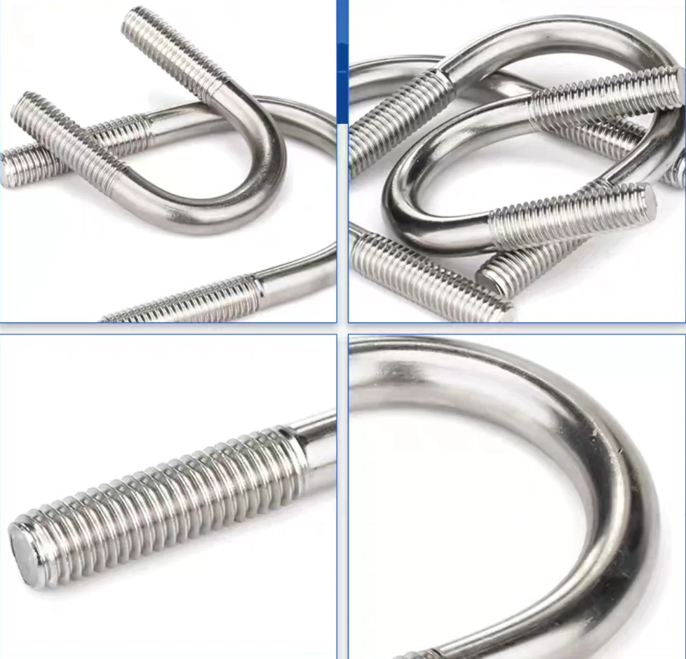 U-bolt Manufacturer/Stainless Steel SS304, 316 Fasteners, Double-ended ...