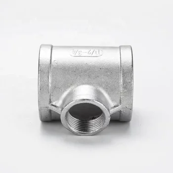 SS304 DN8-DN100 1/4"-4" Stainless Steel Reducing Tee - DIN/ISO Certified - Industrial Applications