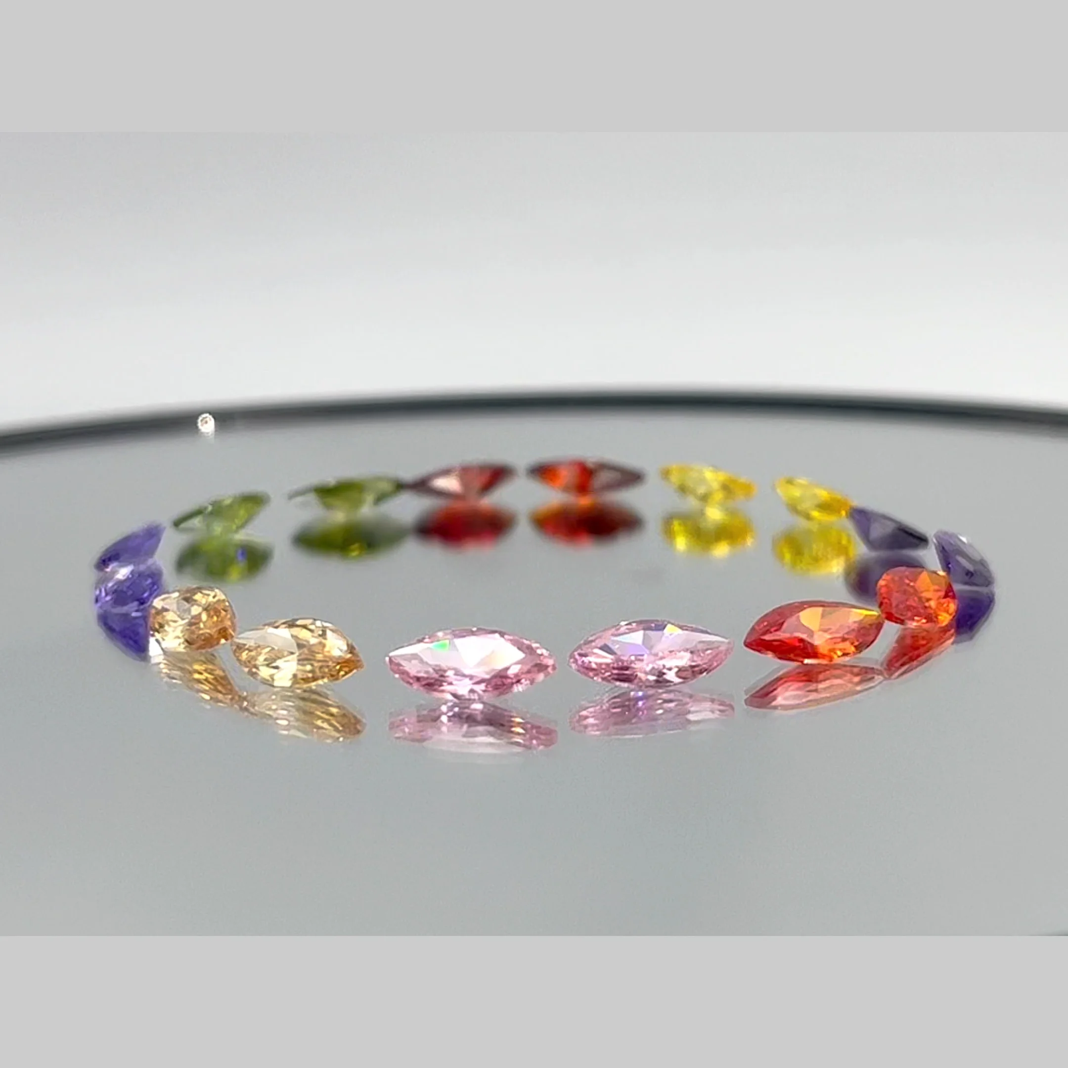 High Quality Loose Small Gemstones Big Size 6a Cubic Zirconia Gems