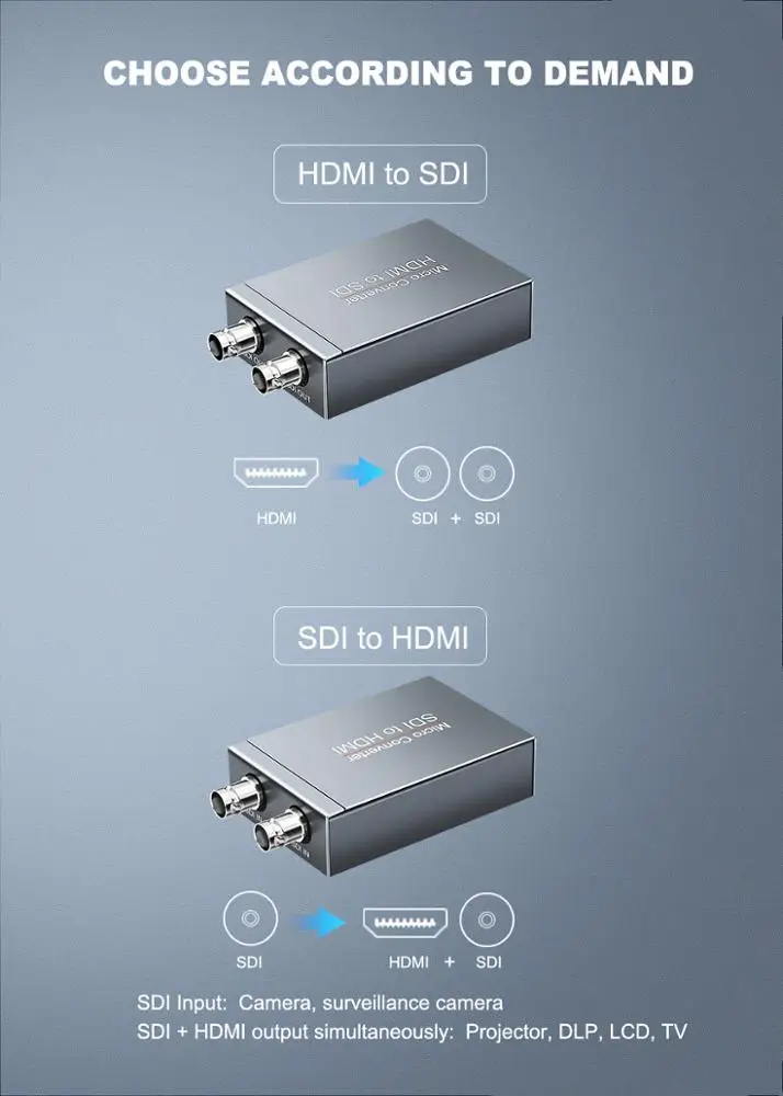 Lengtion HDMI to SDI Converter - Dual Loopout 2.970G USB