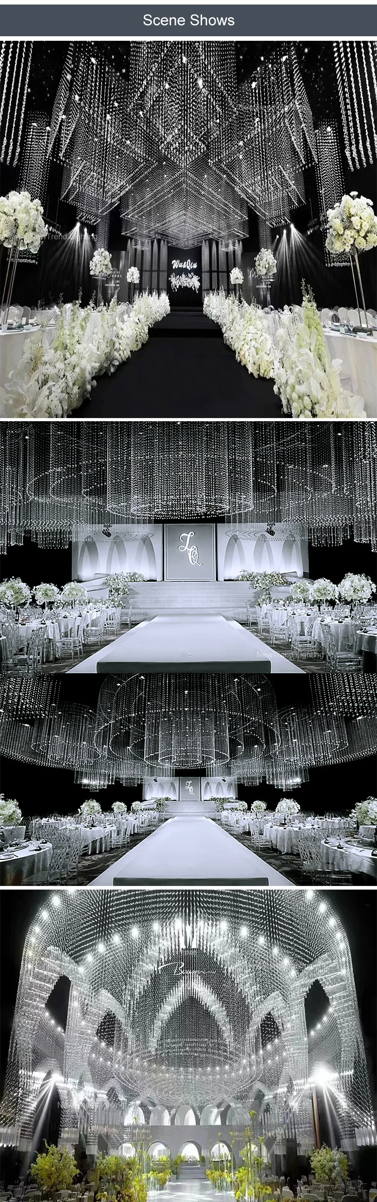 cpl 189 luxury design indoor decoration wedding hall hotel lobby villa custom modern led chandelier-5