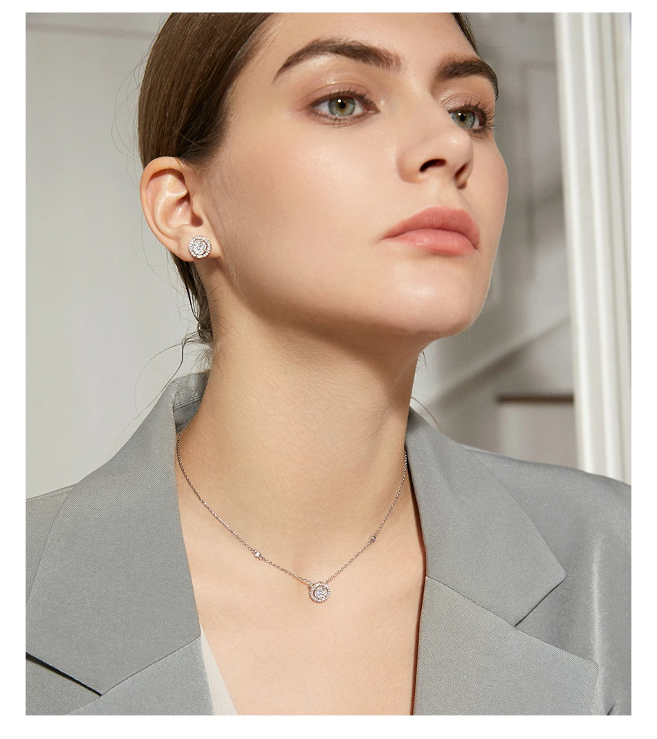 Luoteemi Trendy Dainty Chains Necklace Cubic Zircon Womens Necklaces 202118k Gold Plated Charm