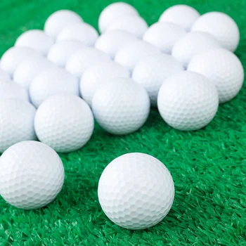 2 layer Customized logo bulk cheap golf practice ball  white  blank golf ball