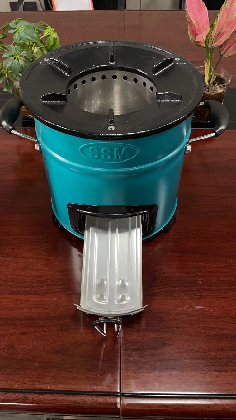 New Design High Performance Blue Color Fuel Saving Smokeless Charcoal Stove