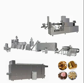 Puffed Wheat Cereal Making Machine/Onion Ring Crispy Corn Puffed Food Production Line