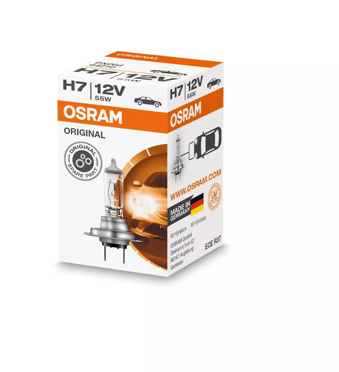 64210 H7 OSRAM Original Line Automotive Halogen Bulbs 12V 55W PX26d H7 China