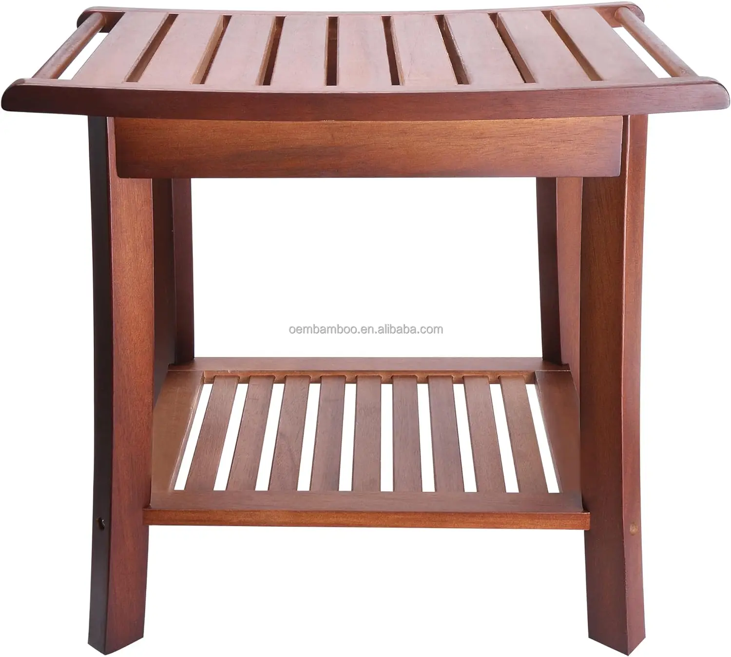 Teak Shower Bench For Inside Shower Shaving Legs,Waterproof Teak Shower