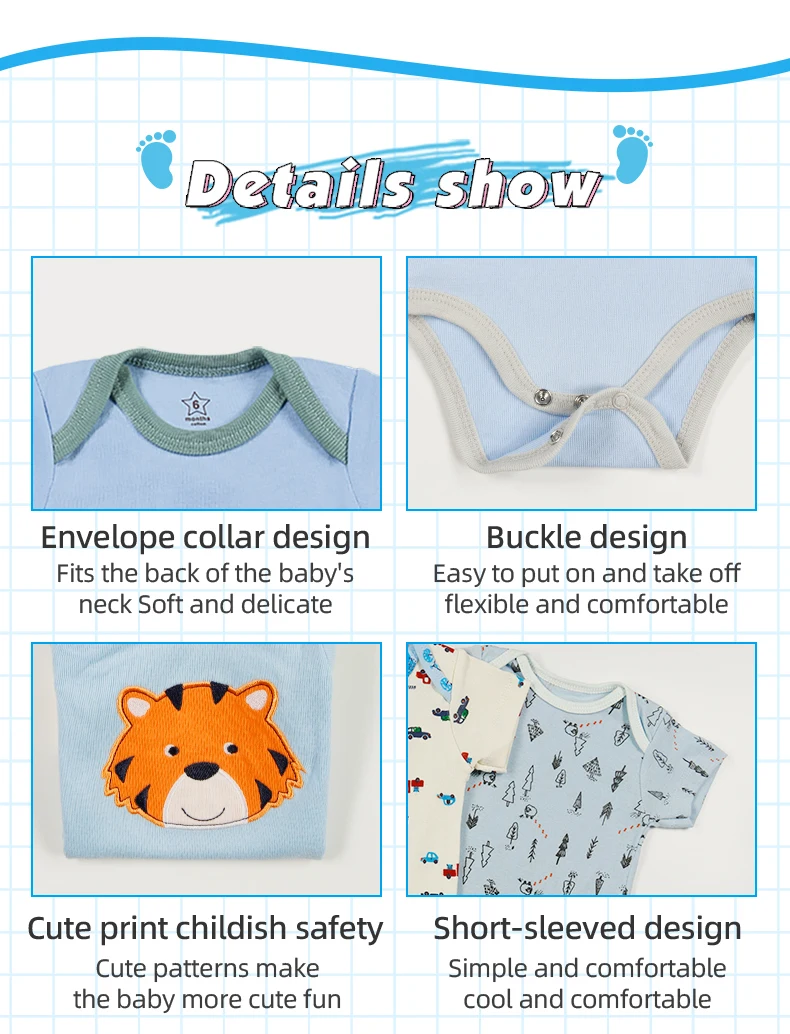 short sleeve baby romper​