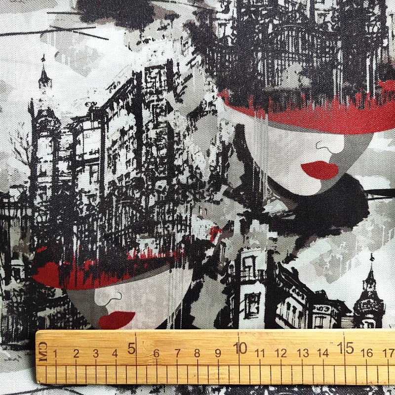 Высококачественная 100% вискозная ткань с принтом, дышащая Антистатическая подкладка, костюм, куртка с принтом, индивидуальный дизайн