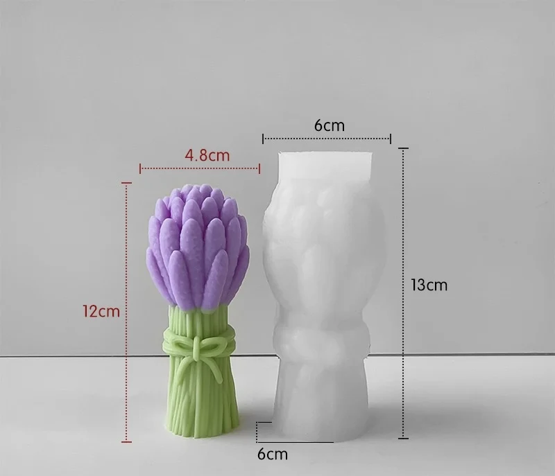Moule 3D bouquet de tulipes en silicone - moule à bougie tulipe - moule à bougie parfumée - moule - plâtre / résine tulipe ornement moule - diffuseur en pierre moule - moule à savon fleur - France