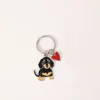 M10263 ไส้ดำไขมันพร้อมหัวใจสีแดง-ห่วงเดี่ยว