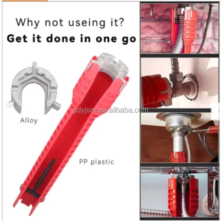 Set Di 2 Chiavi Per Rubinetto - 7 Misure Multifunzione Per Riparazioni Bagno E Cucina - Foto 6