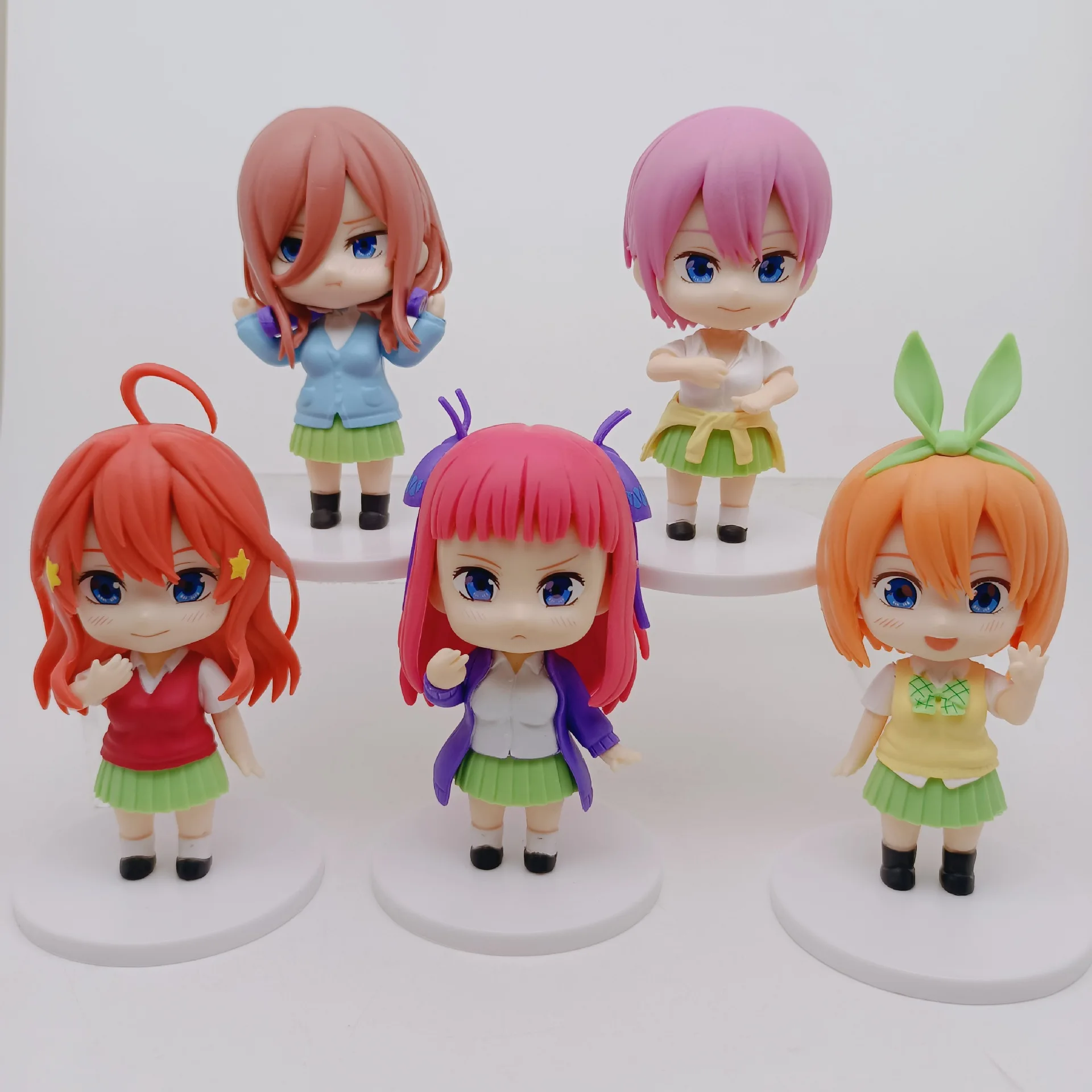 5pcs/set The Quintessential Quintuplets Figure Anime Nakano Miku Action Fig...