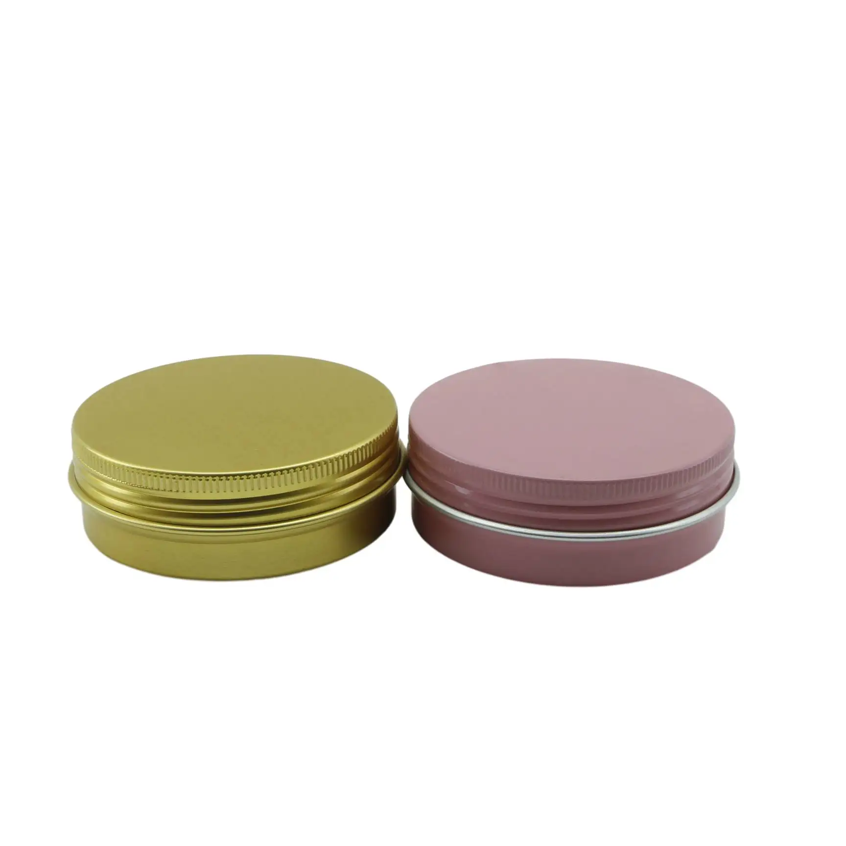 5ml 10ml 20ml 30ml 50ml 60ml 80ml 100ml 120ml 150ml 200ml 250ml 500ml Round Tin Silver Aluminum Candle Cosmetics Jars Tin