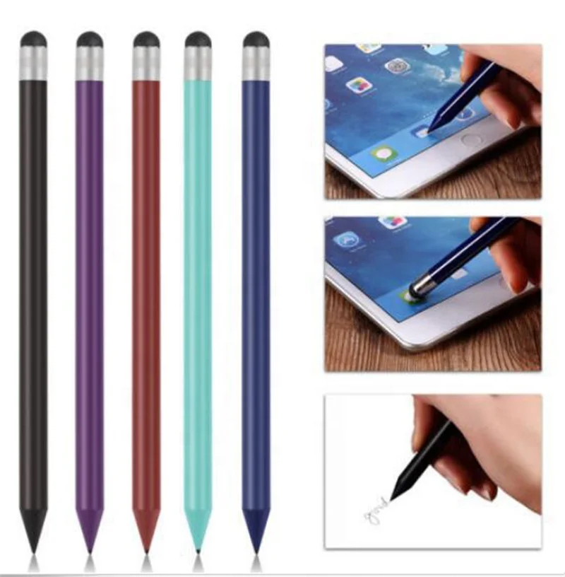 2 in 1 Multifunction Fine Point Round Thin Tip Touch Screen Pen