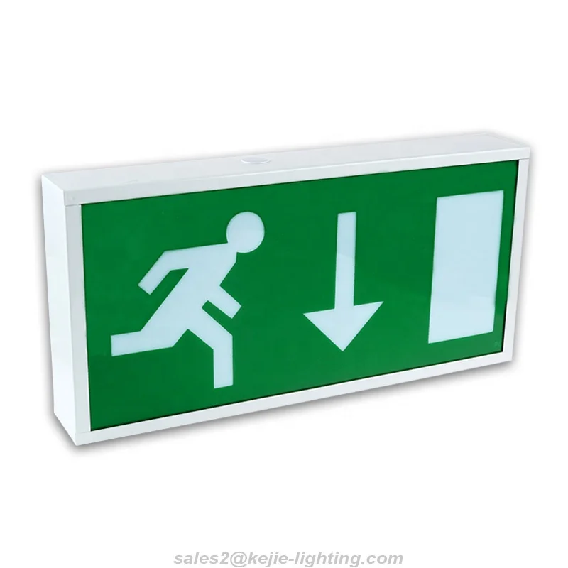 IP20 Wall or Ceiling Mounted LED Emergency Exit Sign 