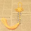 Yellow-knot copper five-emperor coins car pendant