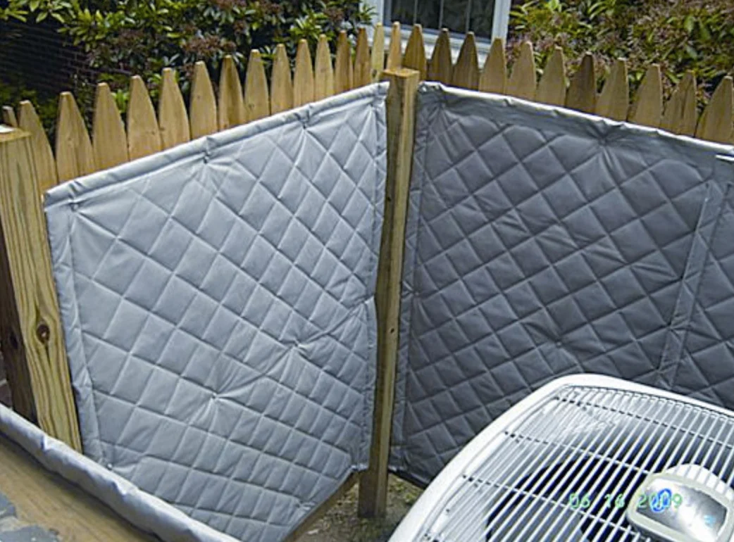 product jinbiao factory wholesale sound absorb waterproof net noise barrier soundproof blanket for construction site-9