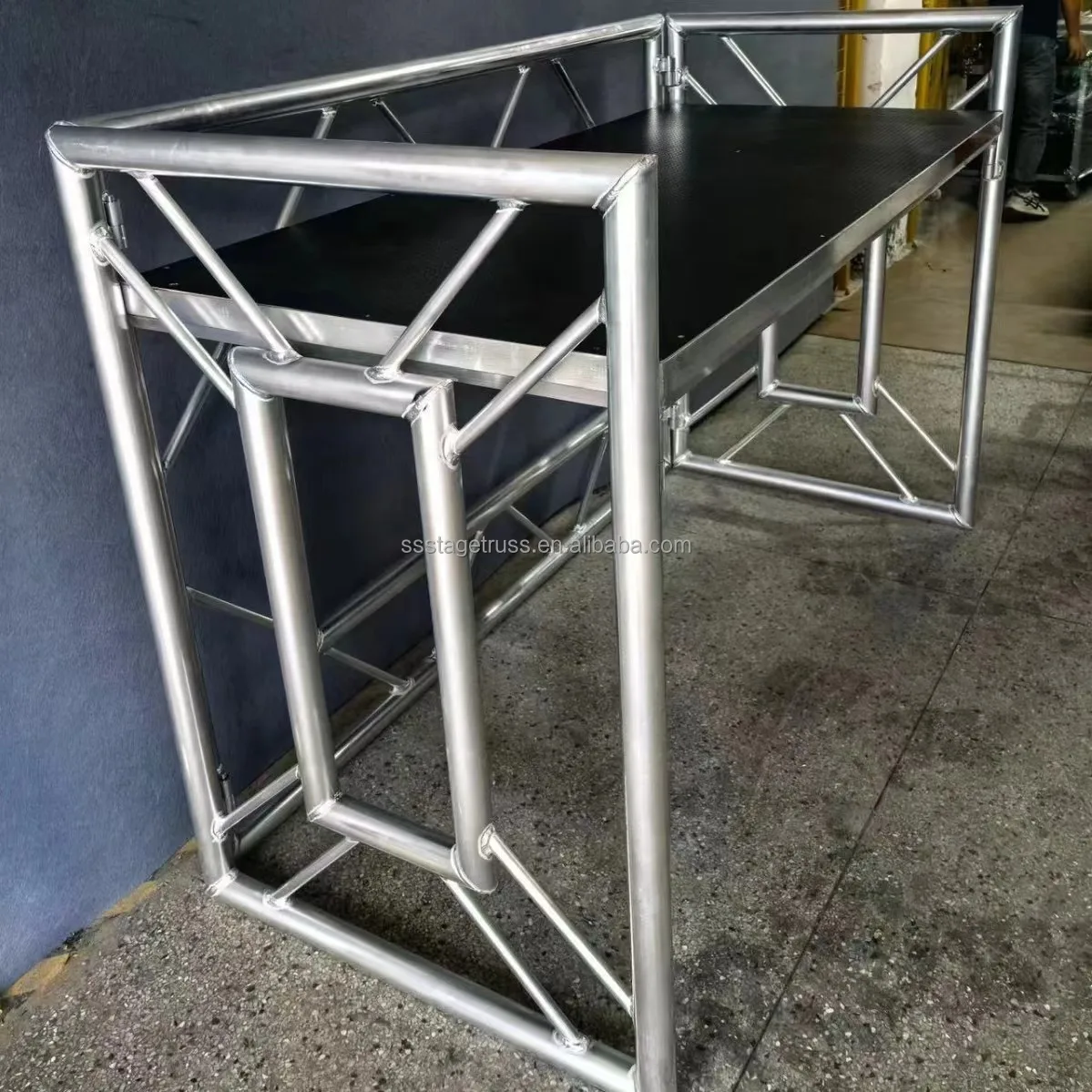 product aluminum portable dj booth foldable bar counter for night bar aluminum alloy display stand-7