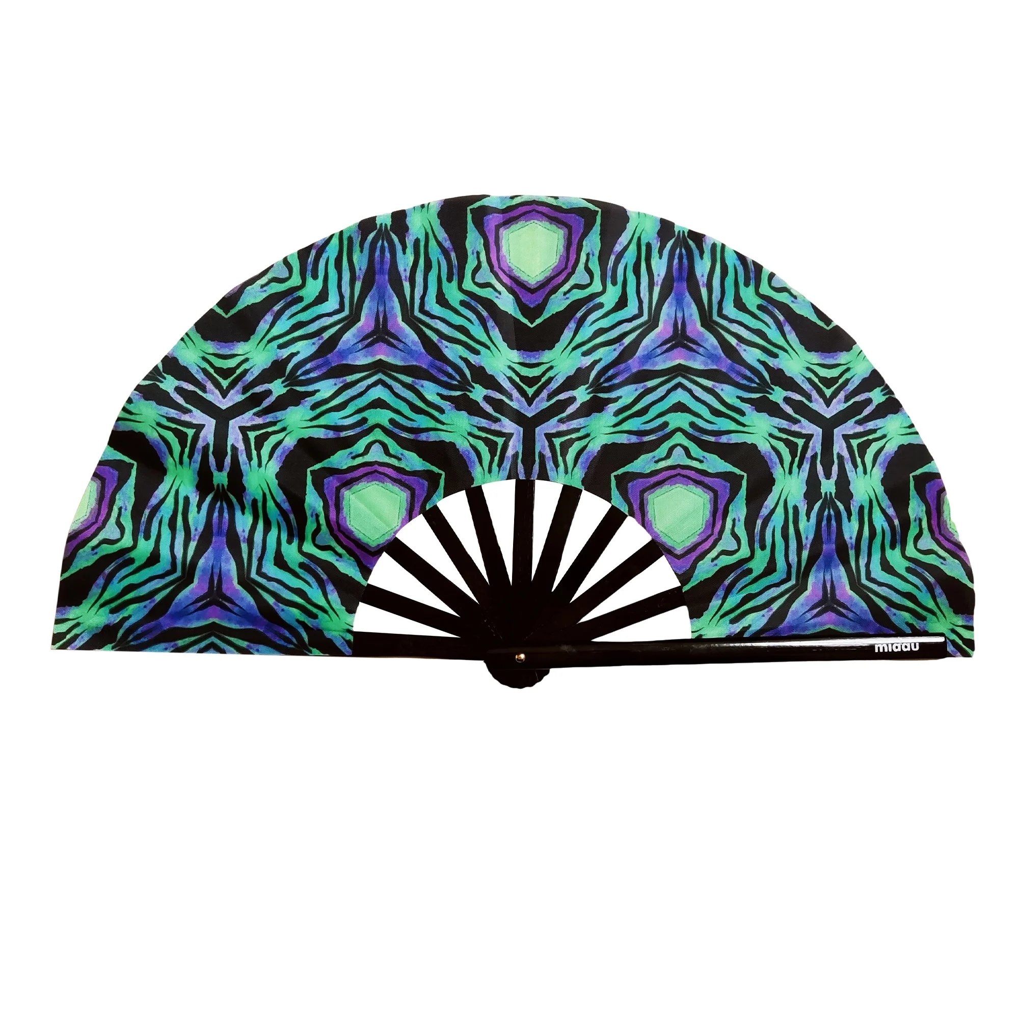 Custom Printed Bamboo Large Hand Folding Fan for Promotional Gifts
