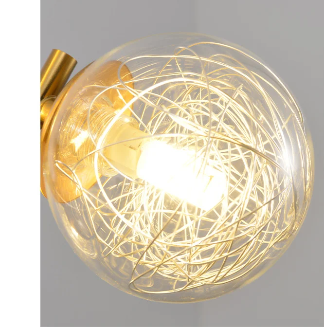 Original Factory Dining New Design pendant Lights 5 heads Lighting Chandeliers Modern Glass Pendant