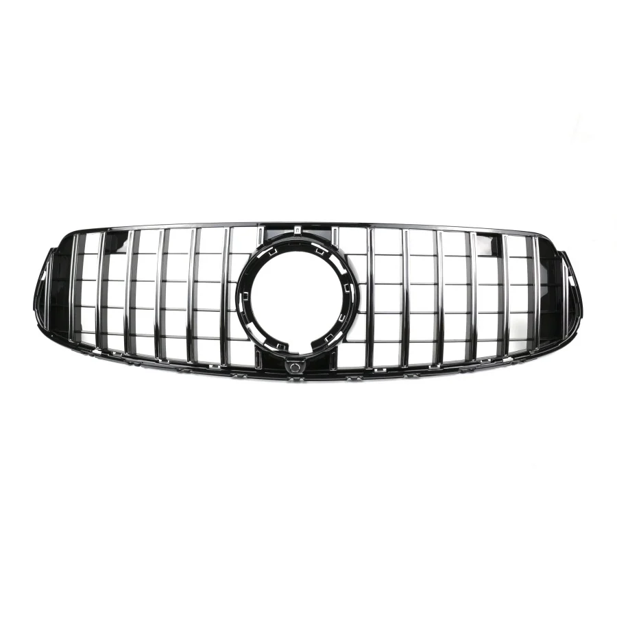 product tiypeor front bumper grille for mercedes benz glc class w253 2020  car silvery mesh grill front body kits-3