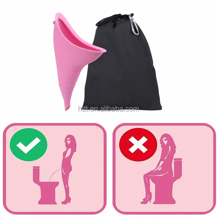 2 X PISSE DEBOUT URINOIR femme pipi féminin silicone souple urinal