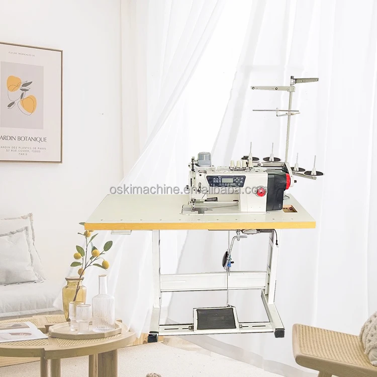 Industrial Single Needle Lockstitch Sewing Machines Automatic Curtain