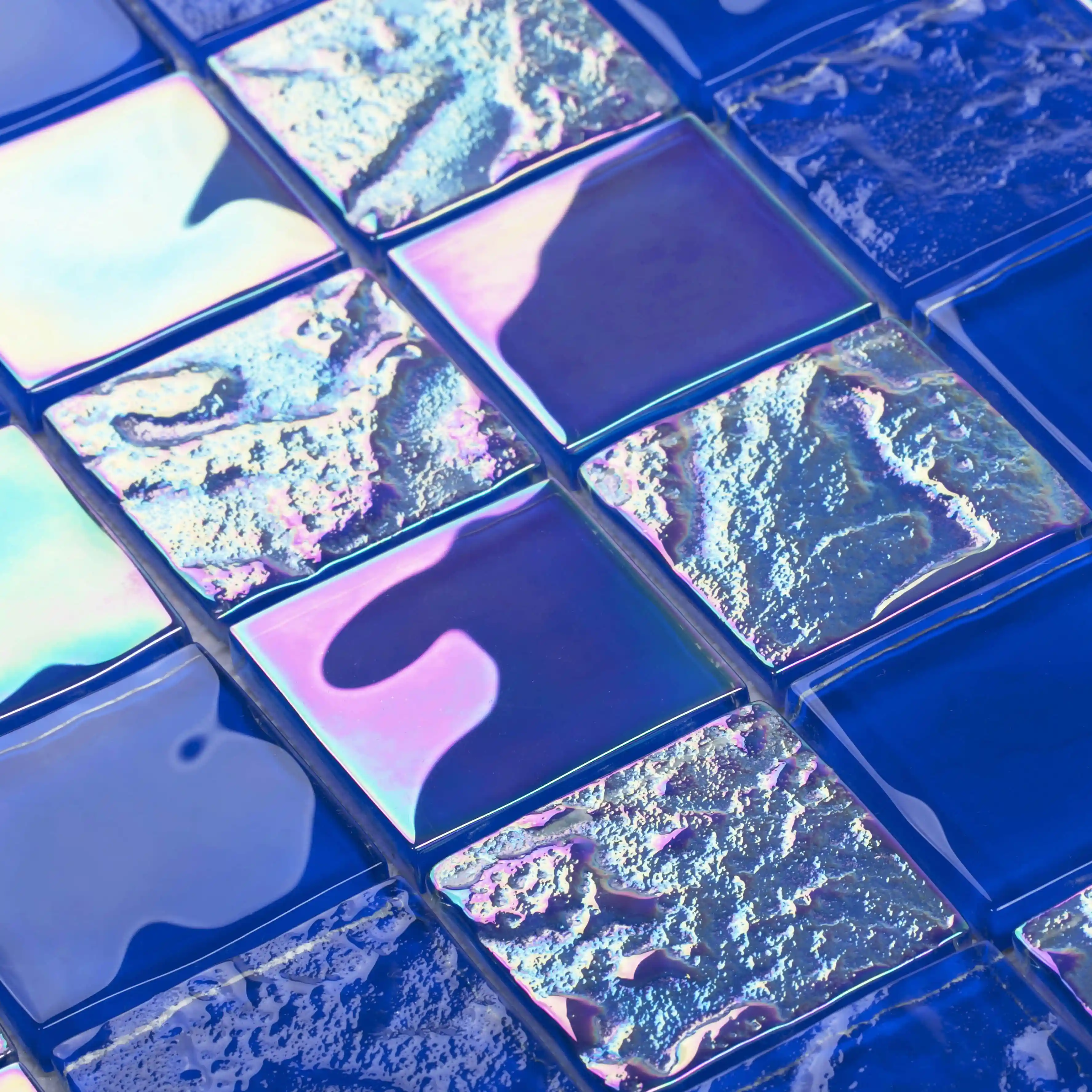 Готовая к отправке плитка для бассейна для продажи синяя стеклянная плитка для бассейна оптовая продажа от китайского производителя декоративная настенная плитка