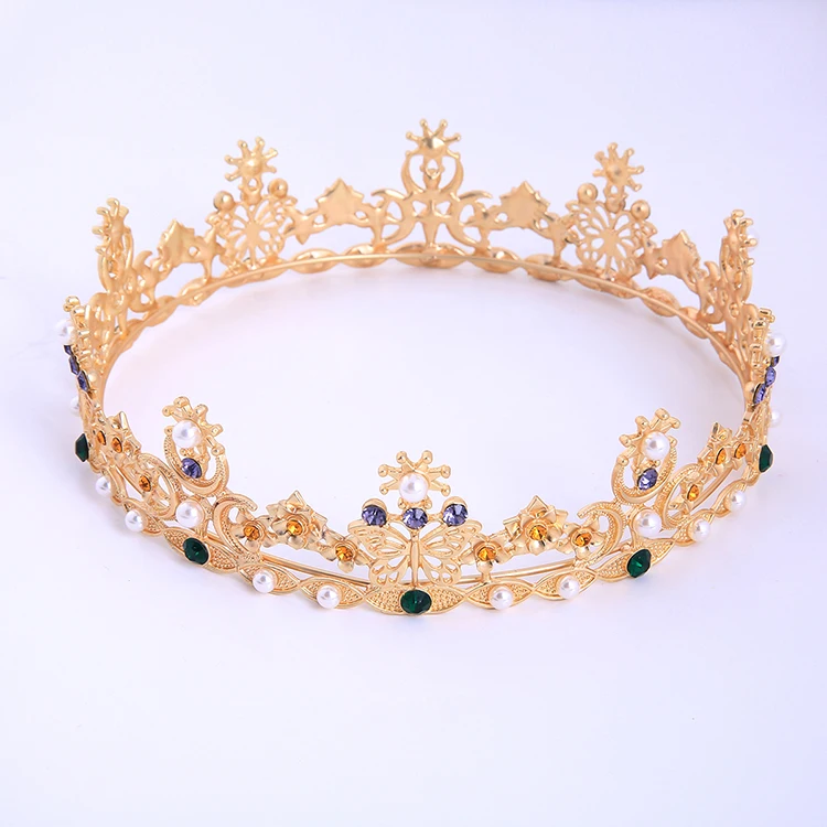 Shop Wholesale European Baroque Kings Queen Crown Hot Sale display picture 3