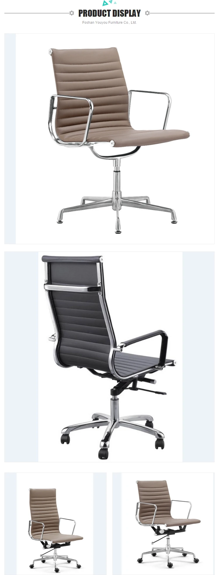 Aluminum Alloy Base Executive Chair Office Chairs Without Wheels Otobi